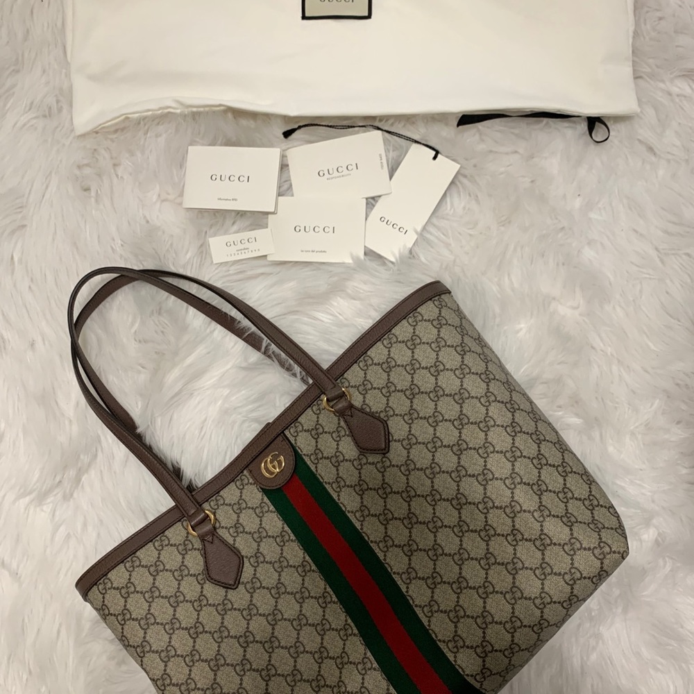 Gucci Ophidia Canvas Tote